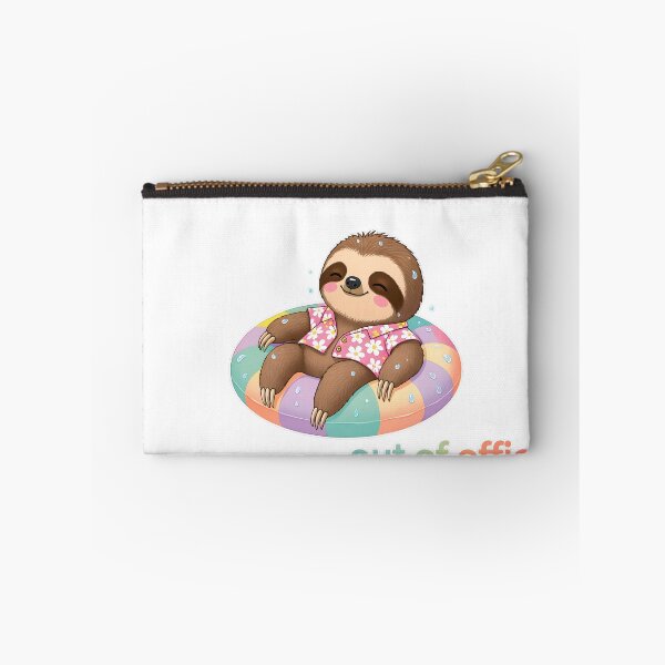 Item preview, Cute Sloth Chilling – Kawaii Cartoon Illustration designed and sold by Halbeskilo.