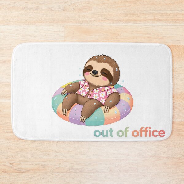 Item preview, Cute Sloth Chilling – Kawaii Cartoon Illustration designed and sold by Halbeskilo.