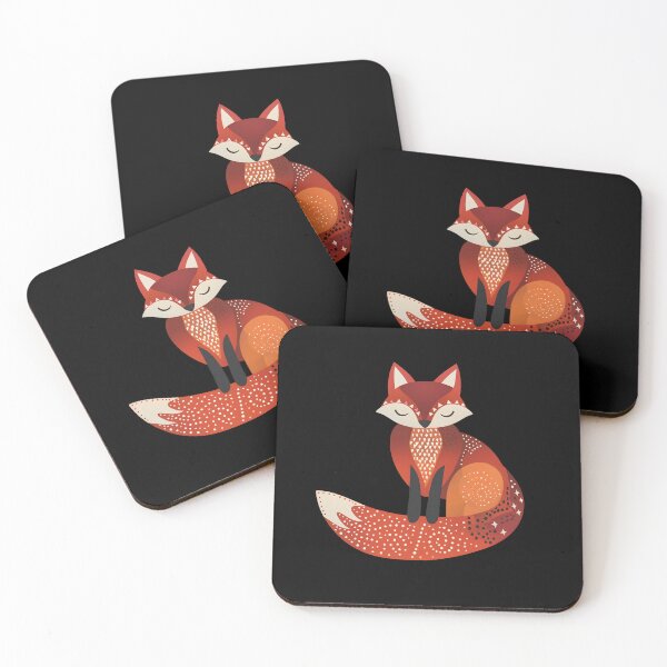 Item preview, Scandinavian Folk Art, Floral Fox designed and sold by xiao xuans.