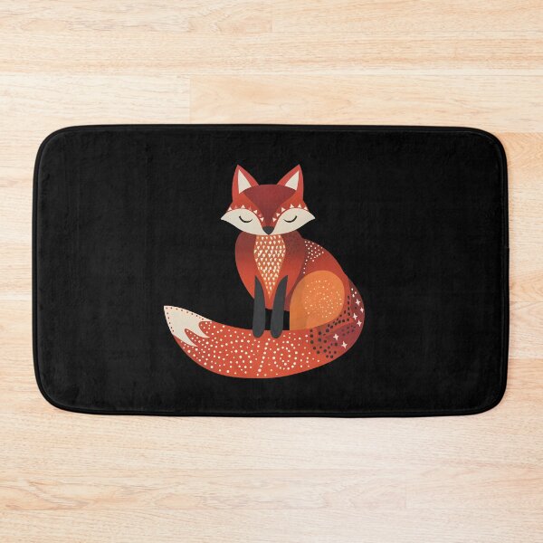 Item preview, Scandinavian Folk Art, Floral Fox designed and sold by xiao xuans.