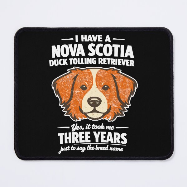 Item preview, Retro Nova Scotia Duck Tolling Retriever dog saying designed and sold by Pineapple-Tree.
