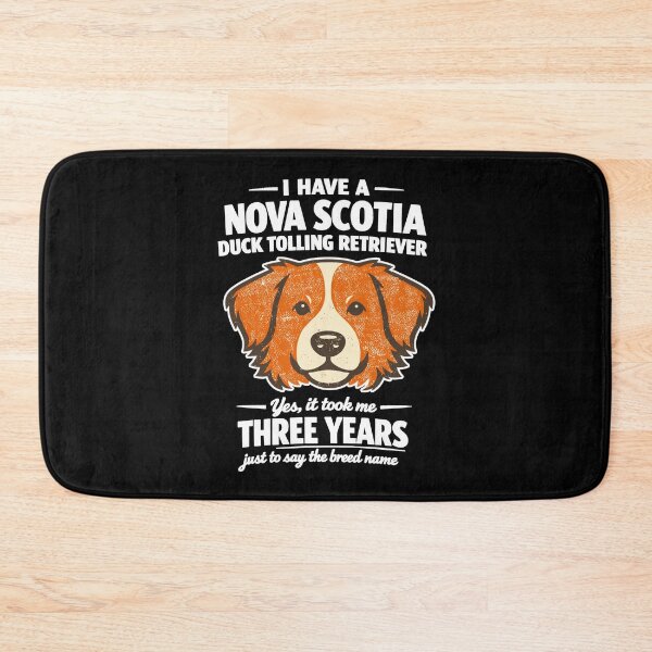 Item preview, Retro Nova Scotia Duck Tolling Retriever dog saying designed and sold by Pineapple-Tree.