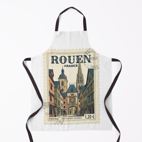 Item preview, Rouen France Travel Stamp Cathedral Gros Horloge designed and sold by k3rstman1.