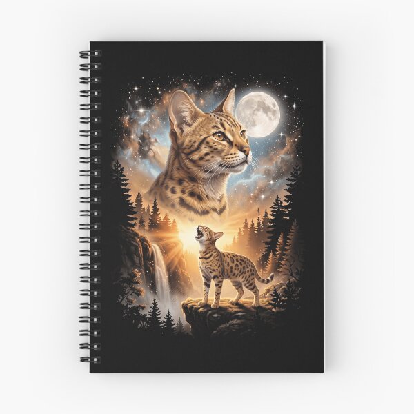 Item preview, Savannah Howling Moon Art Cat Mom Dad Lover designed and sold by dian-rody-crest.