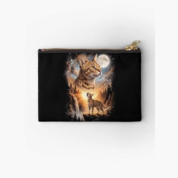 Item preview, Savannah Howling Moon Art Cat Mom Dad Lover designed and sold by dian-rody-crest.