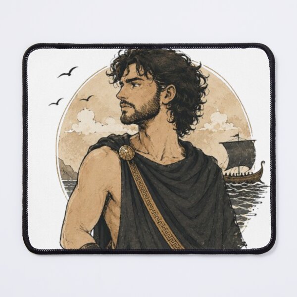 Item preview, Odysseus Vintage Greek Mythology Shirt | Moonwoven Archives No.001 designed and sold by Moonwoven Studio.