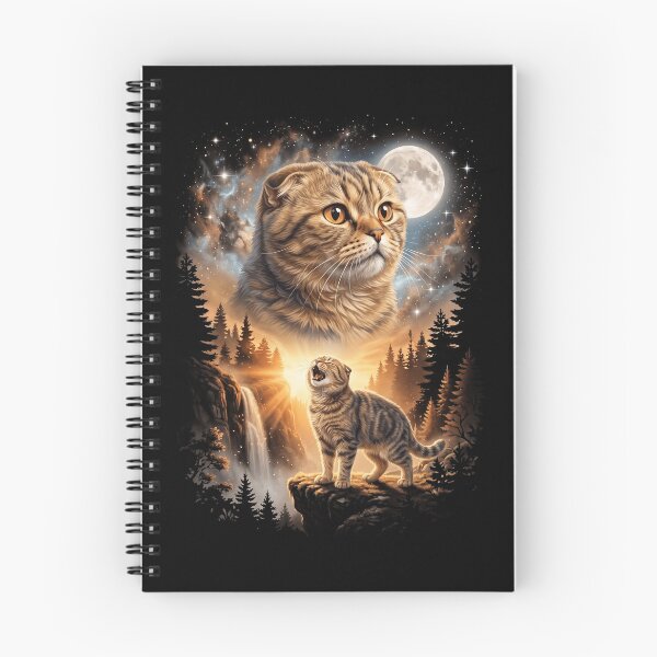 Item preview, Scottish Fold Howling Moon Art Cat Mom Dad Lover designed and sold by dian-rody-crest.