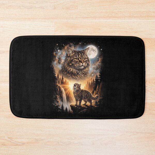 Item preview, Selkirk Rex Howling Moon Art Cat Mom Dad Lover designed and sold by dian-rody-crest.