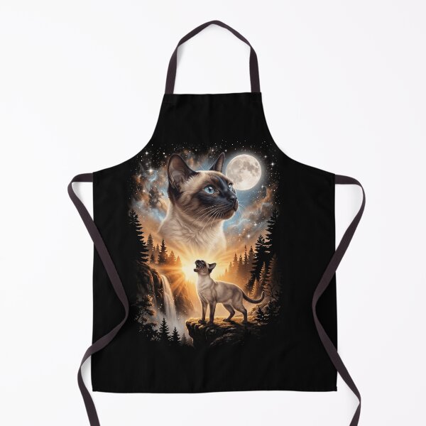 Item preview, Siamese Howling Moon Art Cat Mom Dad Lover designed and sold by dian-rody-crest.