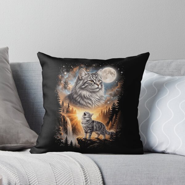Item preview, Siberian Howling Moon Art Cat Mom Dad Lover designed and sold by dian-rody-crest.