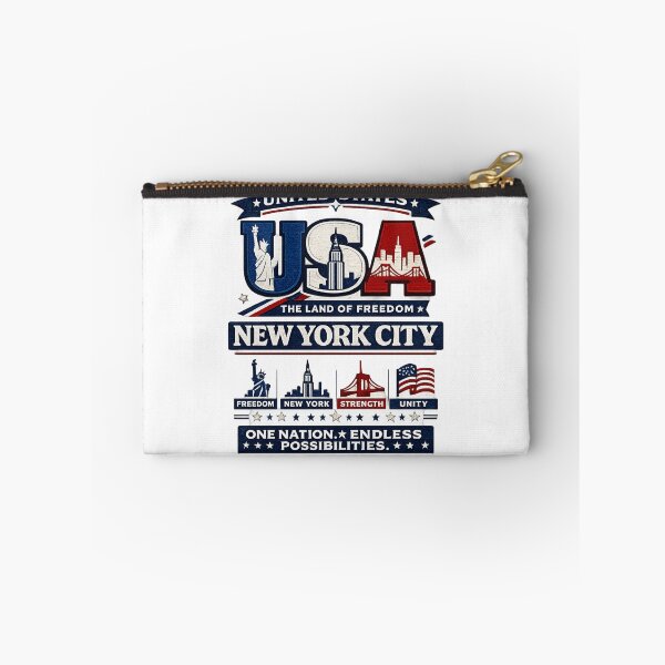 Item preview, USA New York City Land Freedom designed and sold by WearTheVibe Store.