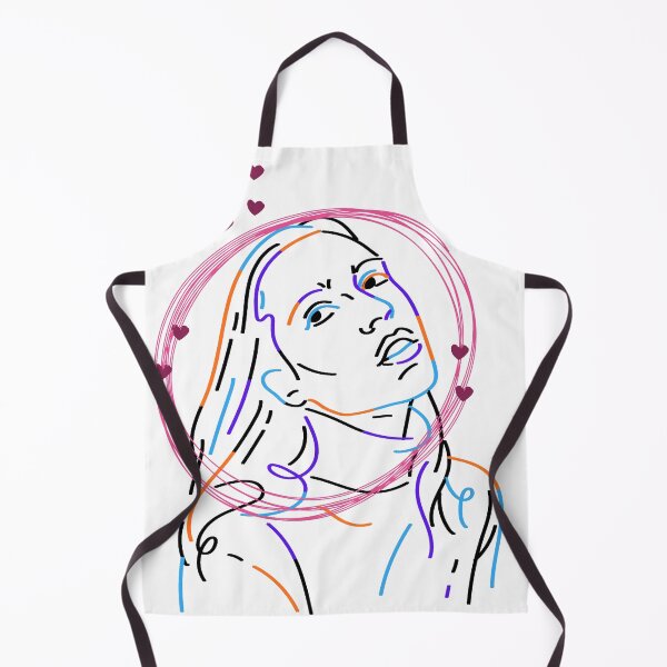 Item preview, Colorful Abstract Female Line Art Portrait designed and sold by vibecraft_studio2.
