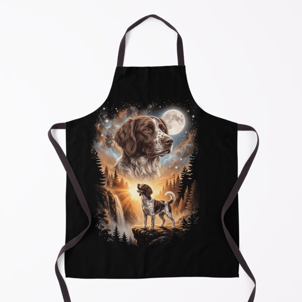 Item preview, Small Munsterlander Pointer Howling Moon Art Dog Mom Dad Lover designed and sold by dian-rody-crest.
