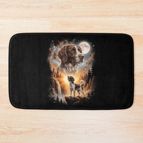 Item preview, Small Munsterlander Pointer Howling Moon Art Dog Mom Dad Lover designed and sold by dian-rody-crest.