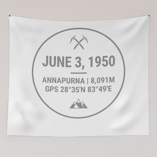 Item preview, Annapurna 1950 Badge – Himalayan Expedition Design designed and sold by GabeMountainArt.
