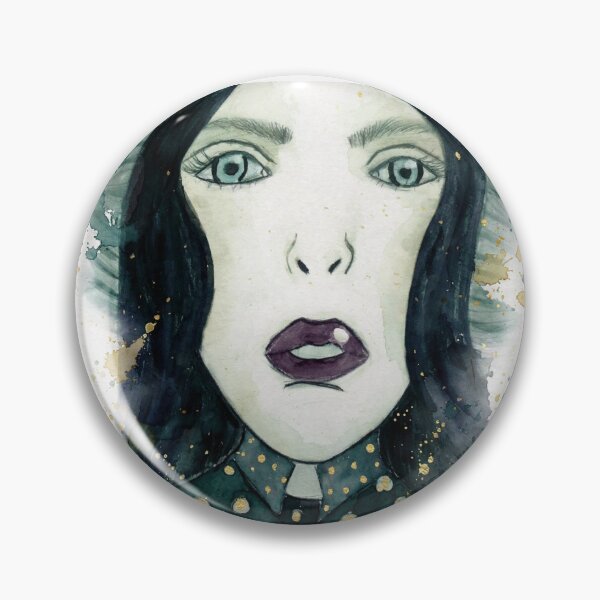 Item preview, Cosmic Empress - Galaxy Coven | Watercolor Impasto Portrait designed and sold by Sylwka447.