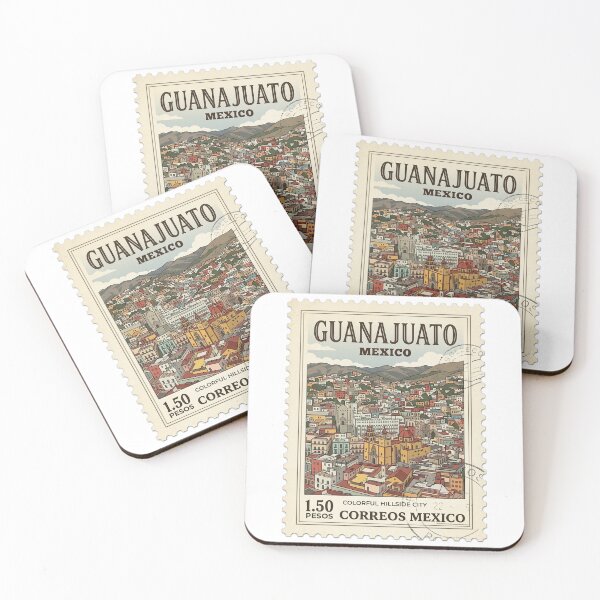 Item preview, Guanajuato Mexico Vintage Travel Stamp Hillside City designed and sold by k3rstman1.