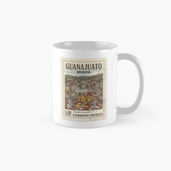 Item preview, Guanajuato Mexico Vintage Travel Stamp Hillside City designed and sold by k3rstman1.