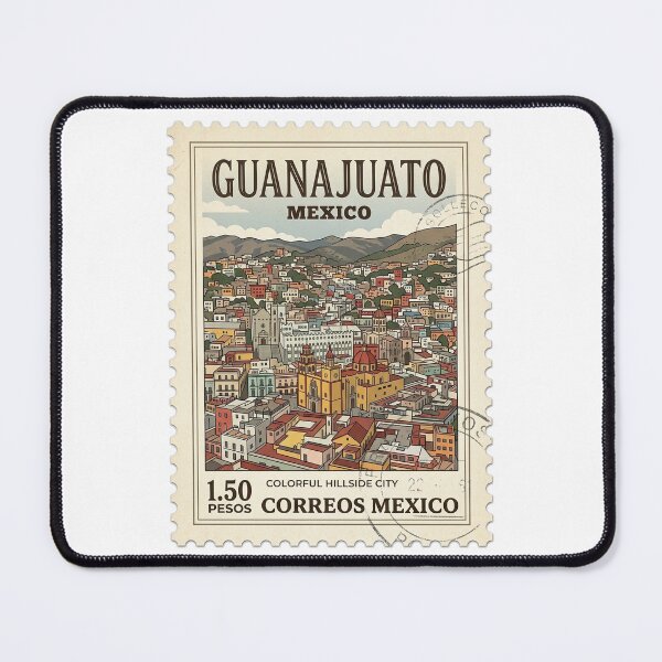 Item preview, Guanajuato Mexico Vintage Travel Stamp Hillside City designed and sold by k3rstman1.