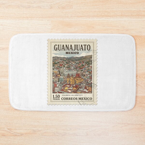 Item preview, Guanajuato Mexico Vintage Travel Stamp Hillside City designed and sold by k3rstman1.
