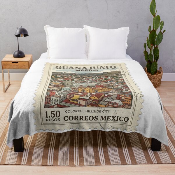 Item preview, Guanajuato Mexico Vintage Travel Stamp Hillside City designed and sold by k3rstman1.