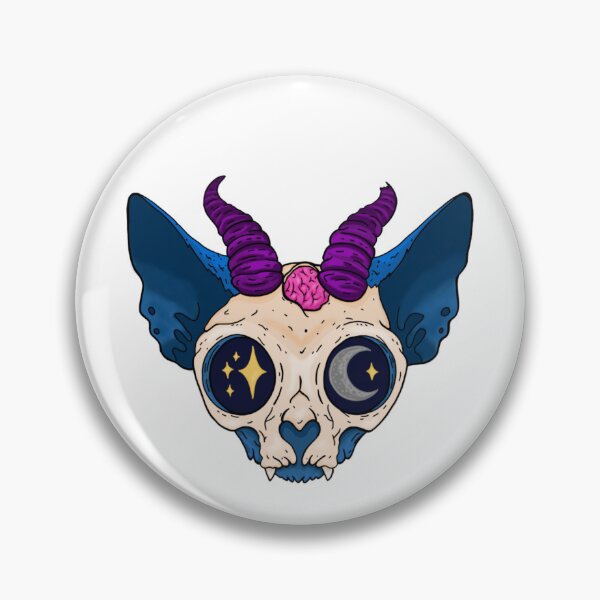 Item preview, NOXIE - Cosmic Demon Bat/Cat Skull | Cute Gothic Kawaii Fantasy Art designed and sold by Madness-Within.