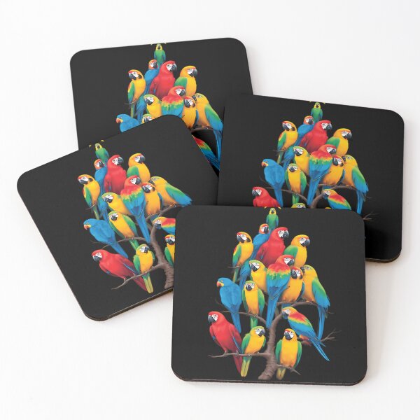Item preview, Colorful Parrot Christmas Tree - Tropical Holiday Design designed and sold by thaiando.