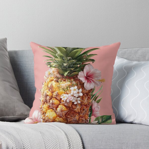 Item preview, Pineapple Tropical Fruits and Flowers designed and sold by Grafititee.