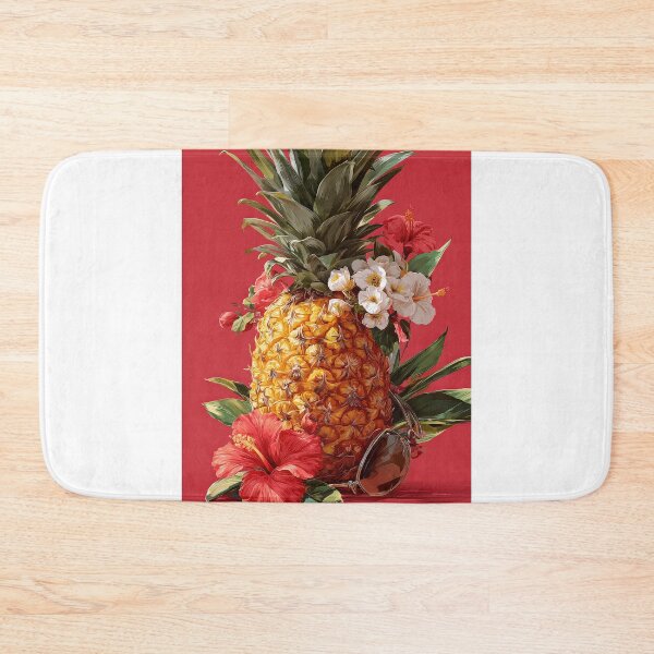 Item preview, Pineapple Tropical Fruits and Flowers designed and sold by Grafititee.