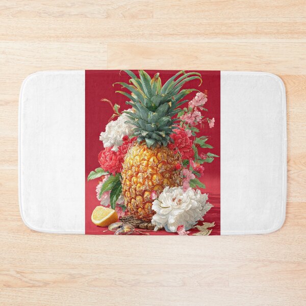 Item preview, Pineapple Tropical Fruits and Flowers designed and sold by Grafititee.