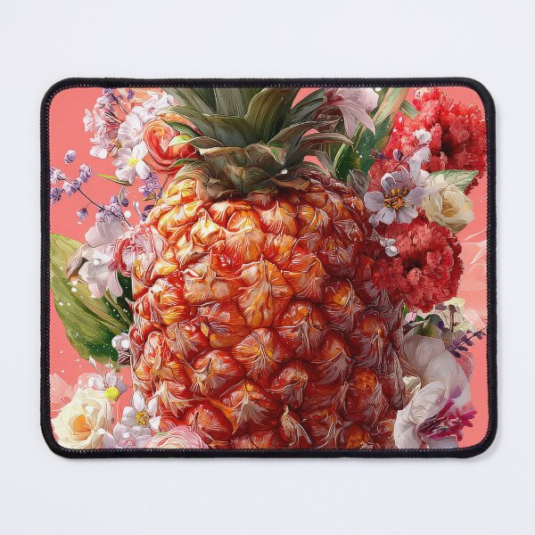 Item preview, Pineapple Tropical Fruits and Flowers designed and sold by Grafititee.