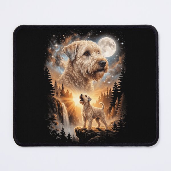 Item preview, Soft Coated Wheaten Terrier Howling Moon Art Dog Mom Dad Lover designed and sold by dian-rody-crest.