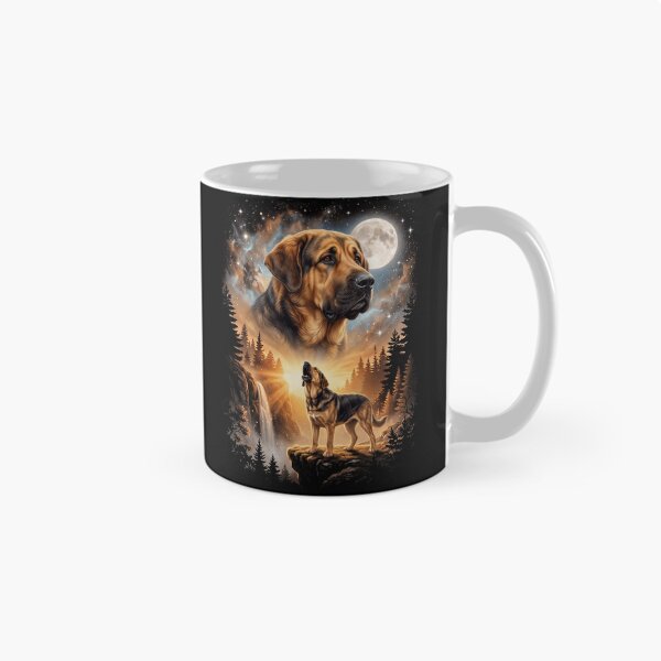 Item preview, Spanish Mastiff Howling Moon Art Dog Mom Dad Lover designed and sold by dian-rody-crest.