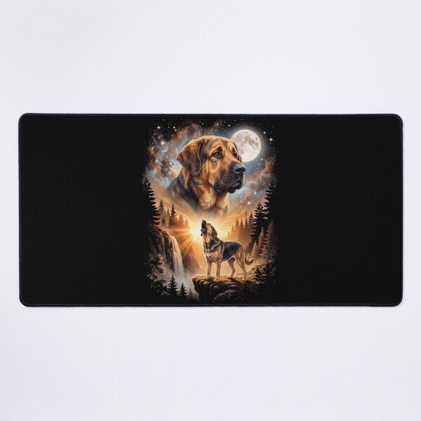 Item preview, Spanish Mastiff Howling Moon Art Dog Mom Dad Lover designed and sold by dian-rody-crest.