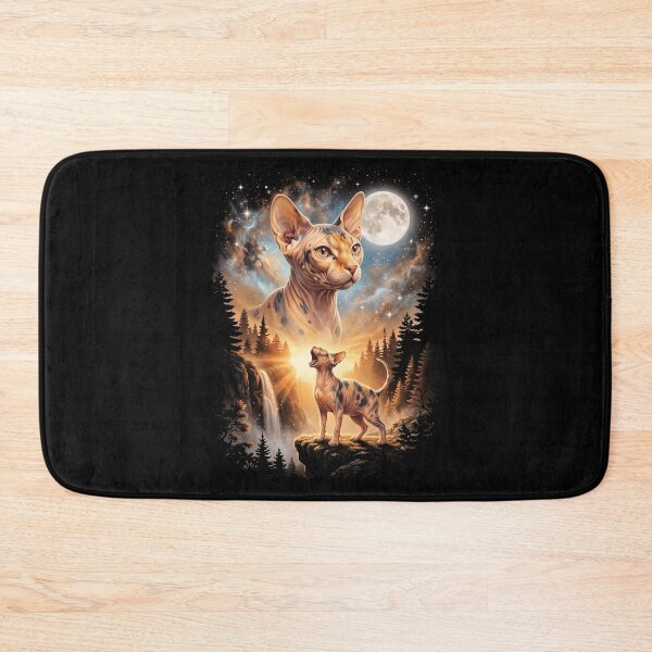 Item preview, Sphynx Howling Moon Art Cat Mom Dad Lover designed and sold by dian-rody-crest.