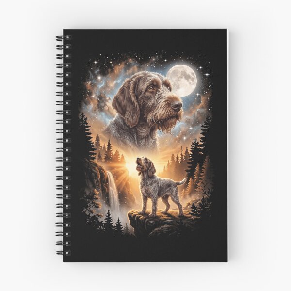 Item preview, Spinone Italiano Howling Moon Art Dog Mom Dad Lover designed and sold by dian-rody-crest.