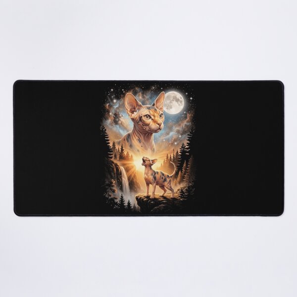 Item preview, Sphynx Howling Moon Art Cat Mom Dad Lover designed and sold by dian-rody-crest.