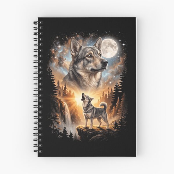 Item preview, Swedish Vallhund Howling Moon Art Dog Mom Dad Lover designed and sold by dian-rody-crest.
