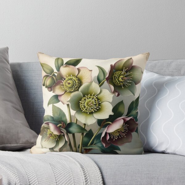 Item preview, Vintage Hellebore Botanical Illustration | Antique Christmas Rose Floral Art | Cottagecore Garden Decor designed and sold by Mousy17.