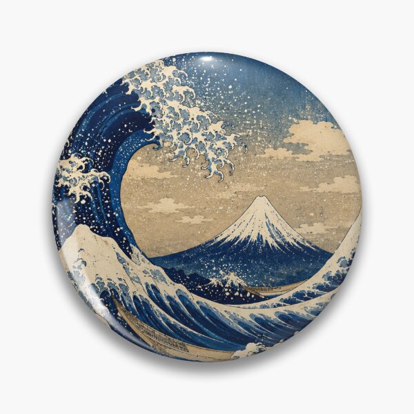 Item preview, Great Wave Over Mount Fuji | Japanese Ukiyo-e Inspired Art designed and sold by 風の浮世.