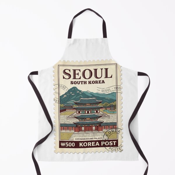 Item preview, Vintage Seoul South Korea Gyeongbokgung Palace Travel Stamp designed and sold by k3rstman1.
