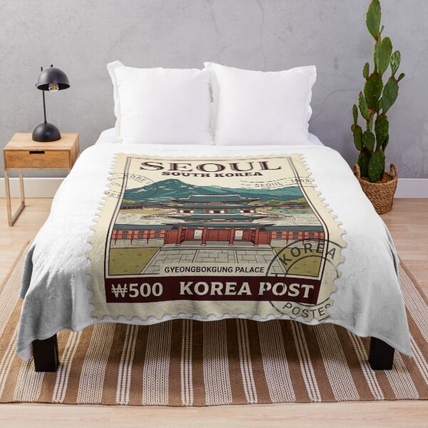 Item preview, Vintage Seoul South Korea Gyeongbokgung Palace Travel Stamp designed and sold by k3rstman1.