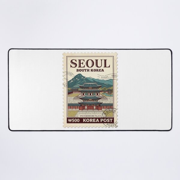 Item preview, Vintage Seoul South Korea Gyeongbokgung Palace Travel Stamp designed and sold by k3rstman1.