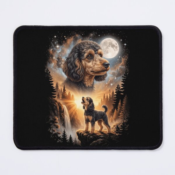 Item preview, Toy Poodle Howling Moon Art Dog Mom Dad Lover designed and sold by dian-rody-crest.