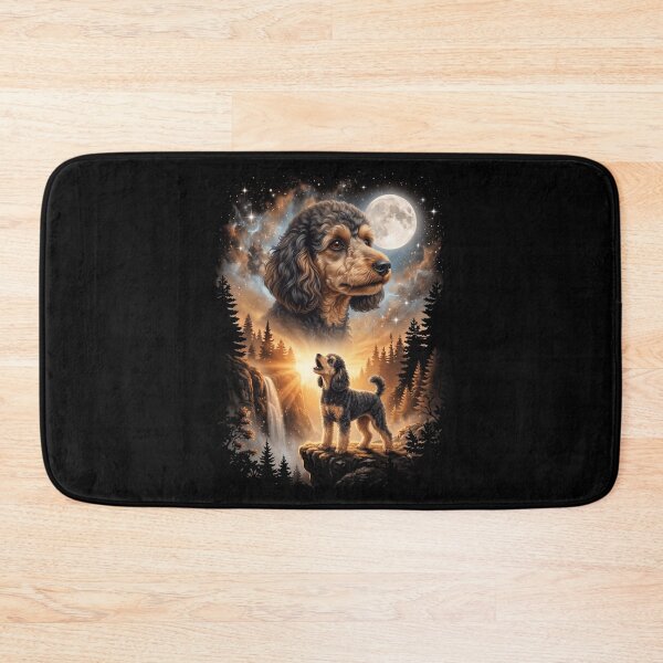 Item preview, Toy Poodle Howling Moon Art Dog Mom Dad Lover designed and sold by dian-rody-crest.