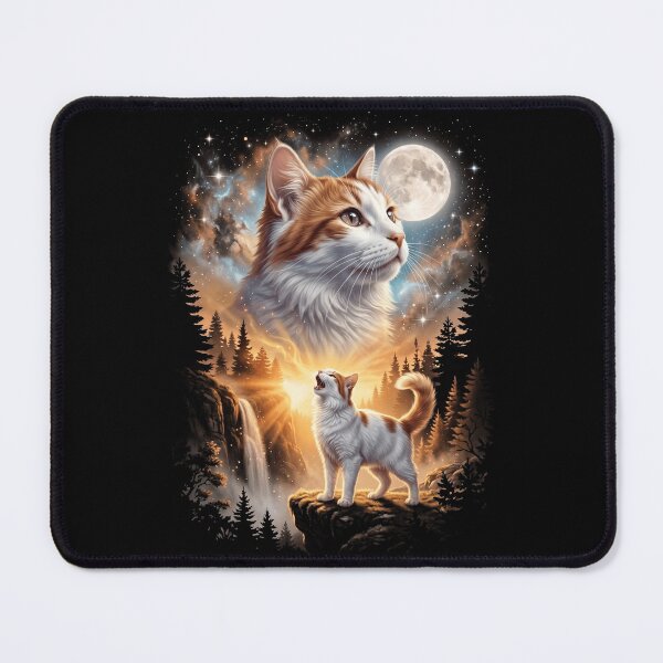 Item preview, Turkish Van Howling Moon Art Cat Mom Dad Lover designed and sold by dian-rody-crest.