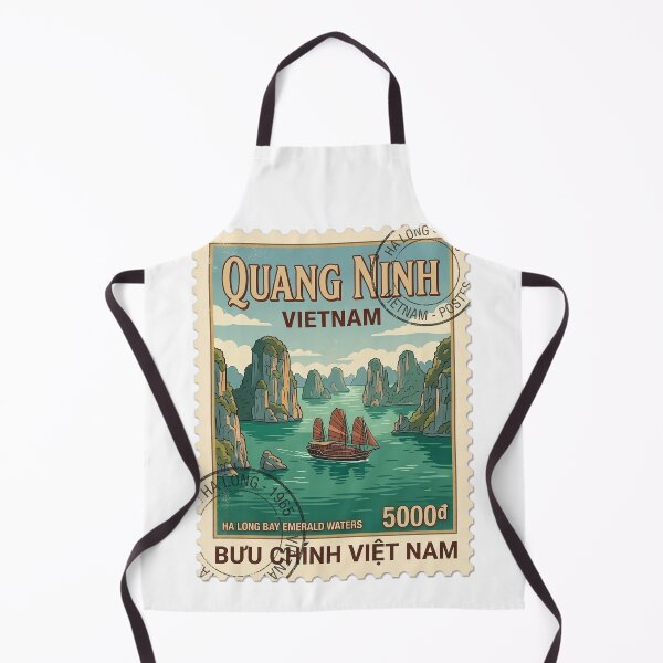 Item preview, Vietnam Ha Long Bay Vintage Travel Stamp designed and sold by k3rstman1.