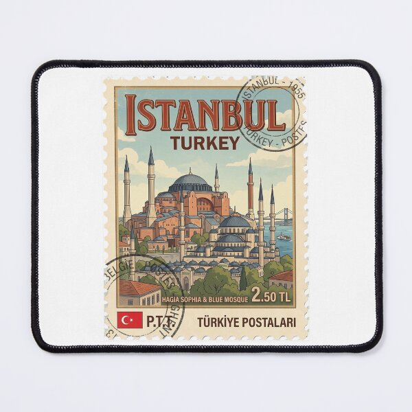 Item preview, Istanbul Turkey Hagia Sophia Blue Mosque Travel Stamp designed and sold by k3rstman1.