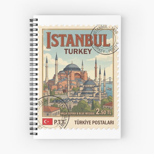 Item preview, Istanbul Turkey Hagia Sophia Blue Mosque Travel Stamp designed and sold by k3rstman1.