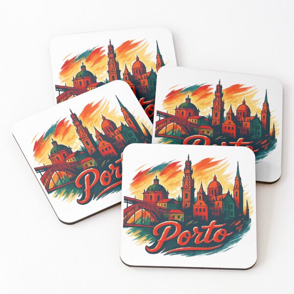 Item preview, Porto Skyline Modern – Epic City Skyline designed and sold by Pineapple-Tree.